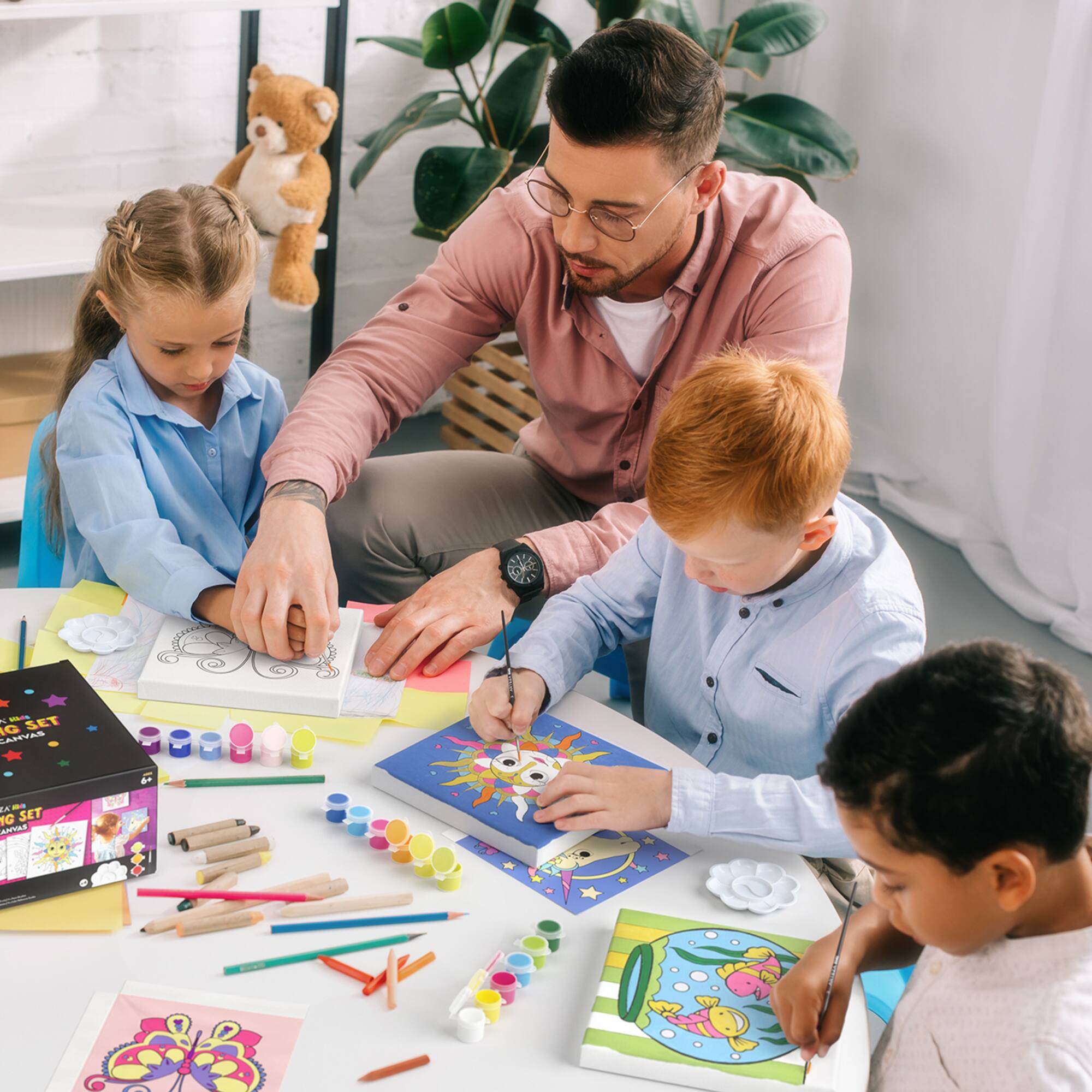 Arteza® Kids Canvas Paint Kit